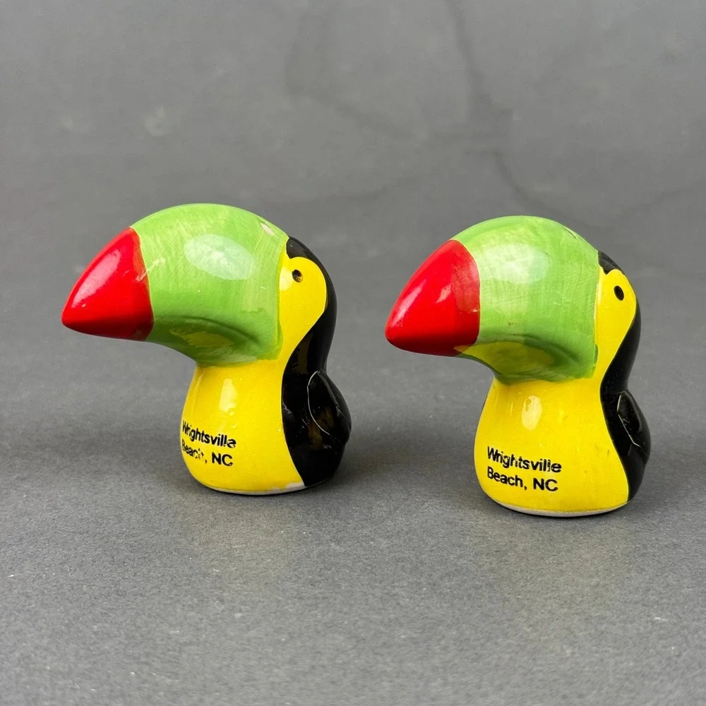 Toucan Salt and Pepper‎ Shakers Wrightsville Beach